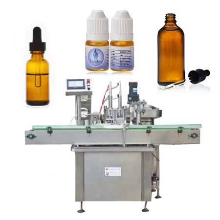 Автоматическая этикетировочная машина для розлива масла в жидкую жидкость Vapor для бутылок янтарного цвета на 15 мл, 20 мл, 50 мл